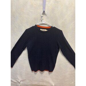 Johnnie B Boys Navy Cable Knit Sweater Size 11-12 Cotton Blend